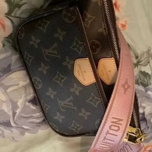 Louis Vuitton Monogram Black and Pink Crossbody Bag